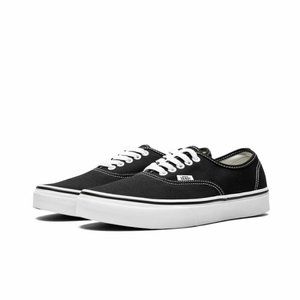 VANS AUTHENTIC WOMEN'S LOW TOP SNEAKERS (BLACK / WHITE)